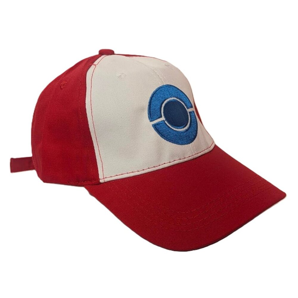 Trainer Ash Ketchum Style Red Adjustable Baseball Cap Cosplay